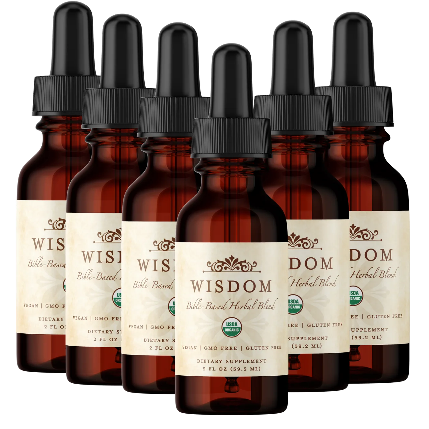 Six bottles of Wisdom Formula