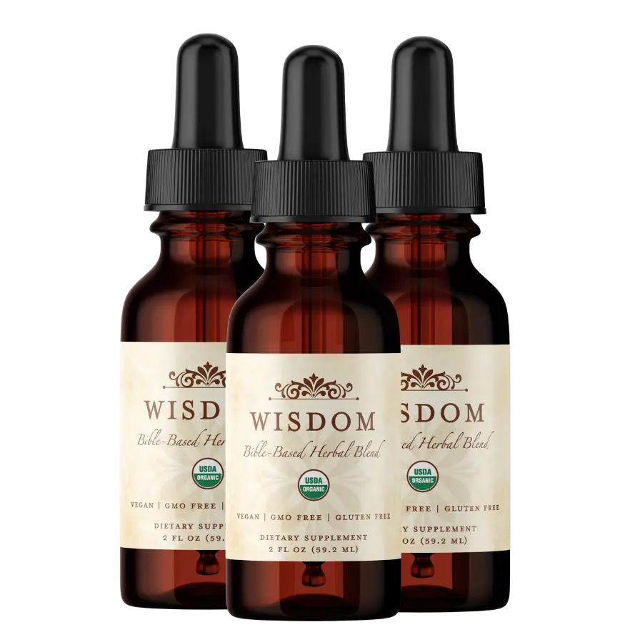 Three 2 oz bottles of Wisdom Formula