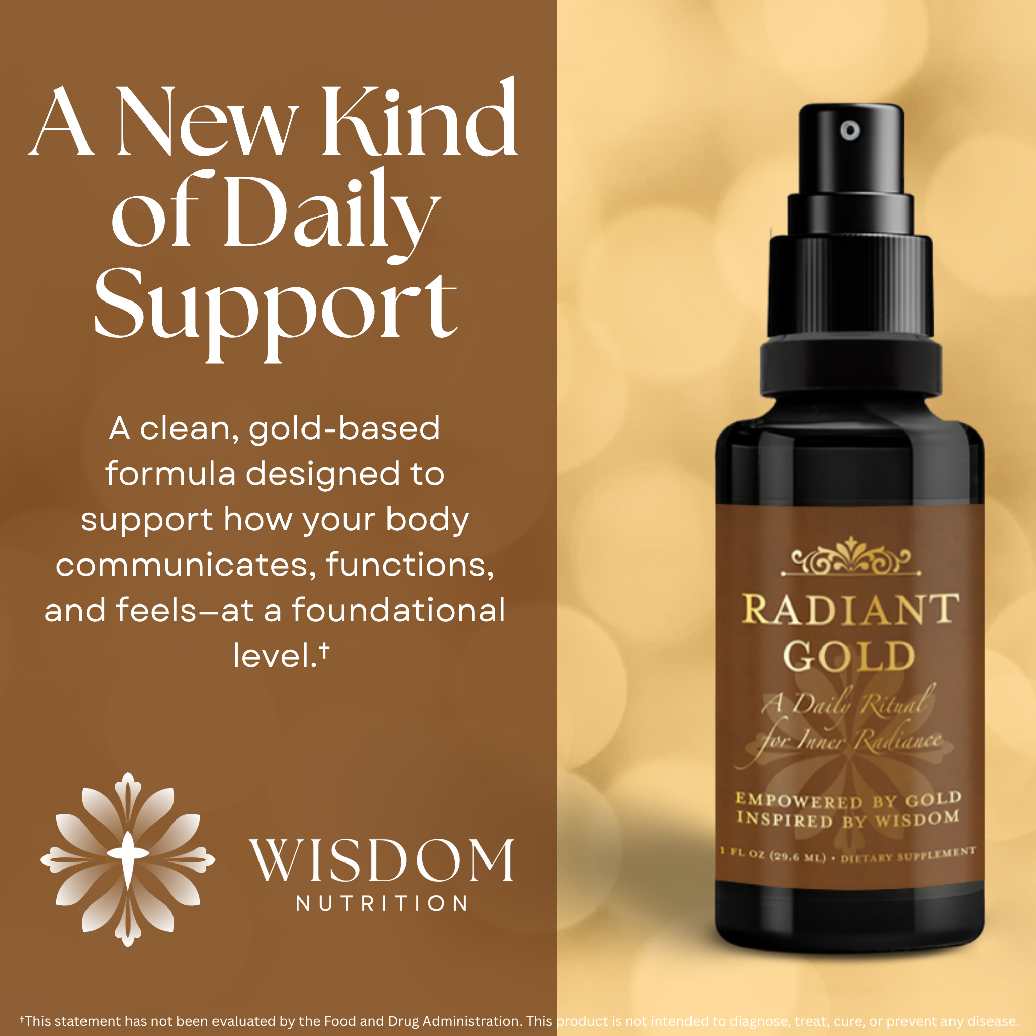 Radiant Gold — Biophotonic Liquid Gold for Energy, Focus & Vitality