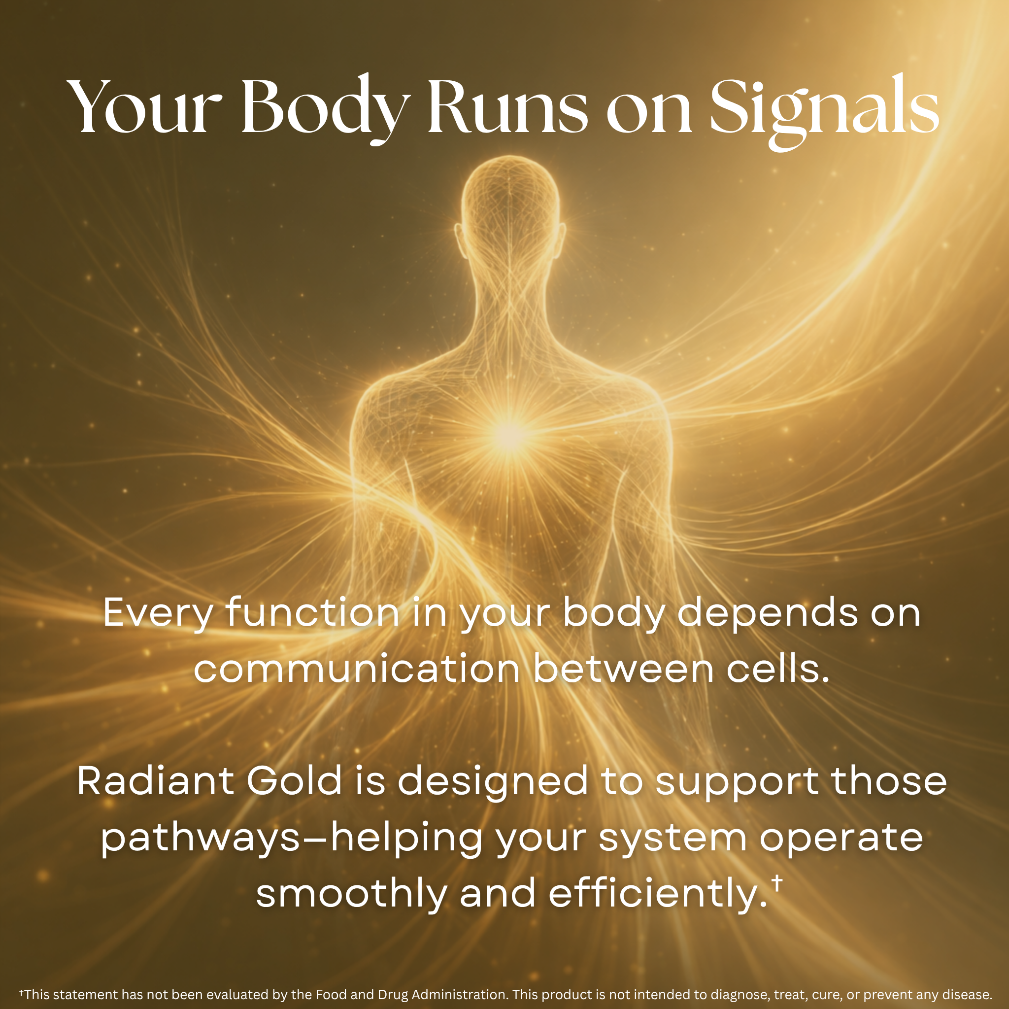 Radiant Gold — Biophotonic Liquid Gold for Energy, Focus & Vitality