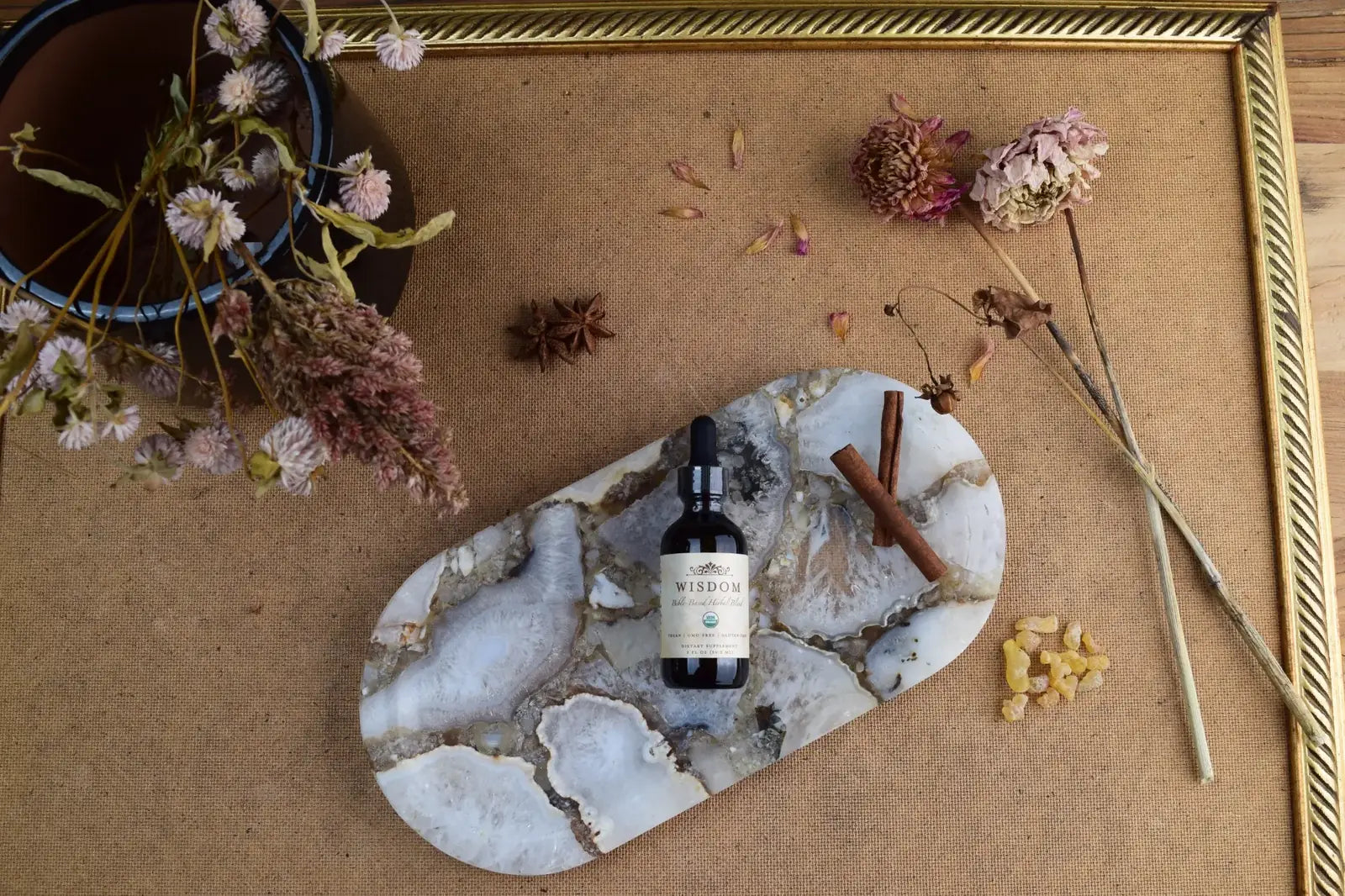 Wisdom Formula arranged among botanicals