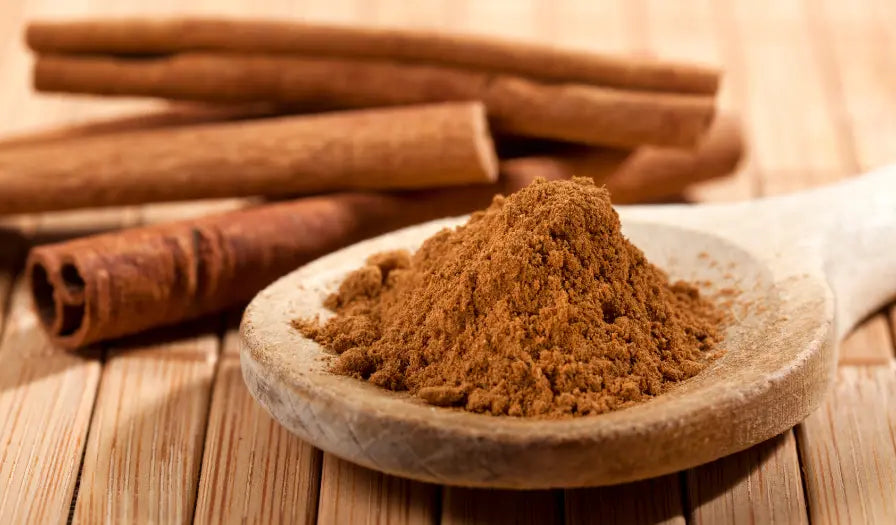 Cinnamon sticks and ground cinnamon